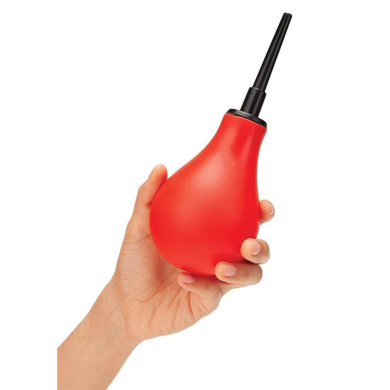 Cleanscene - 5 piece anal douche set with classic & flared tips - Product side view  | Flirtybay.com.au